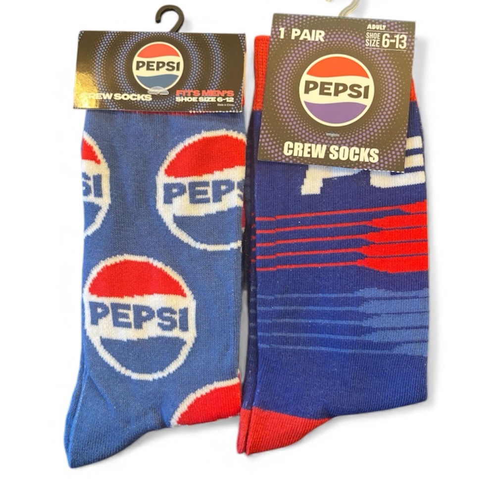 Pepsi Logo Blue and Red Casual Socks
